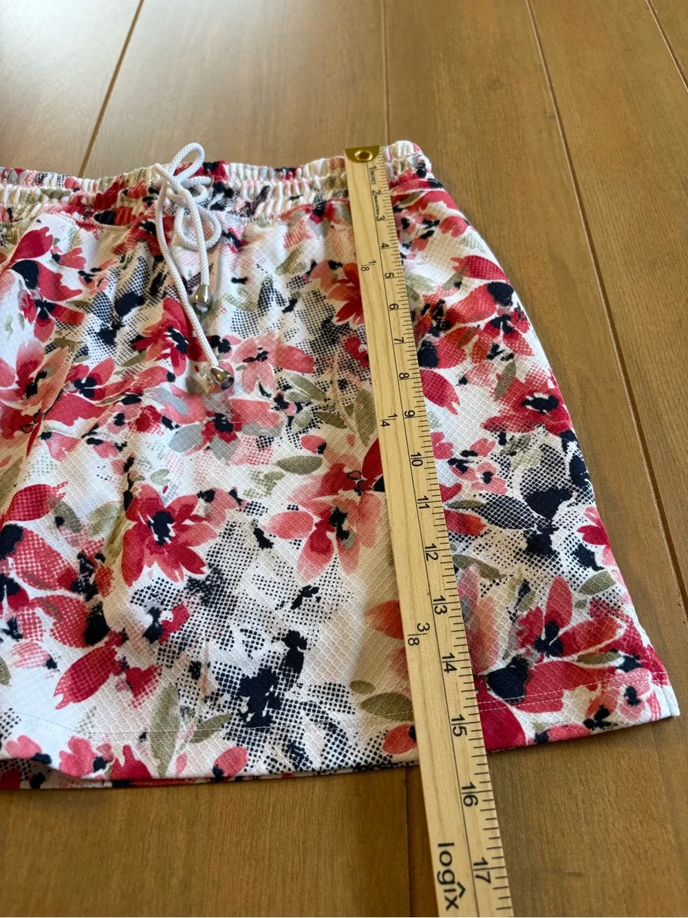 IZOD Golf Floral Skort Skirt Shorts Small‎ Pink White Athleisure Golfcore Sporty
